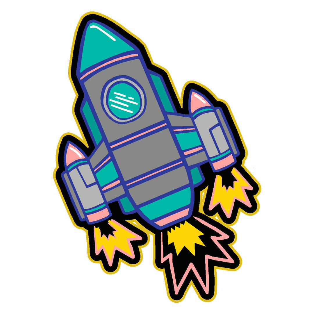 Spaceship Vinyl Sticker Decal