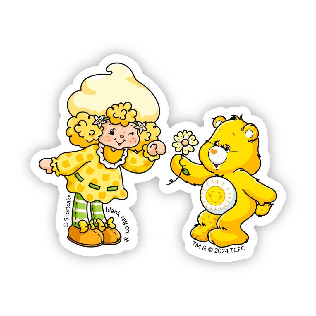 The Lemon Meringue And Funshine Bear Vinyl Sticker Decal