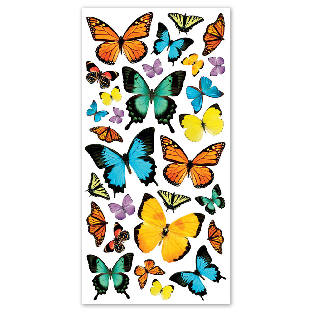 Large Butterflies Stickers - Packaged