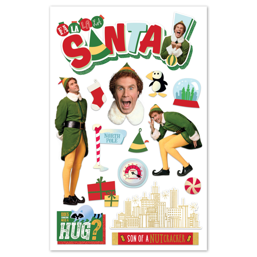 Elf Movie 3-D Stickers