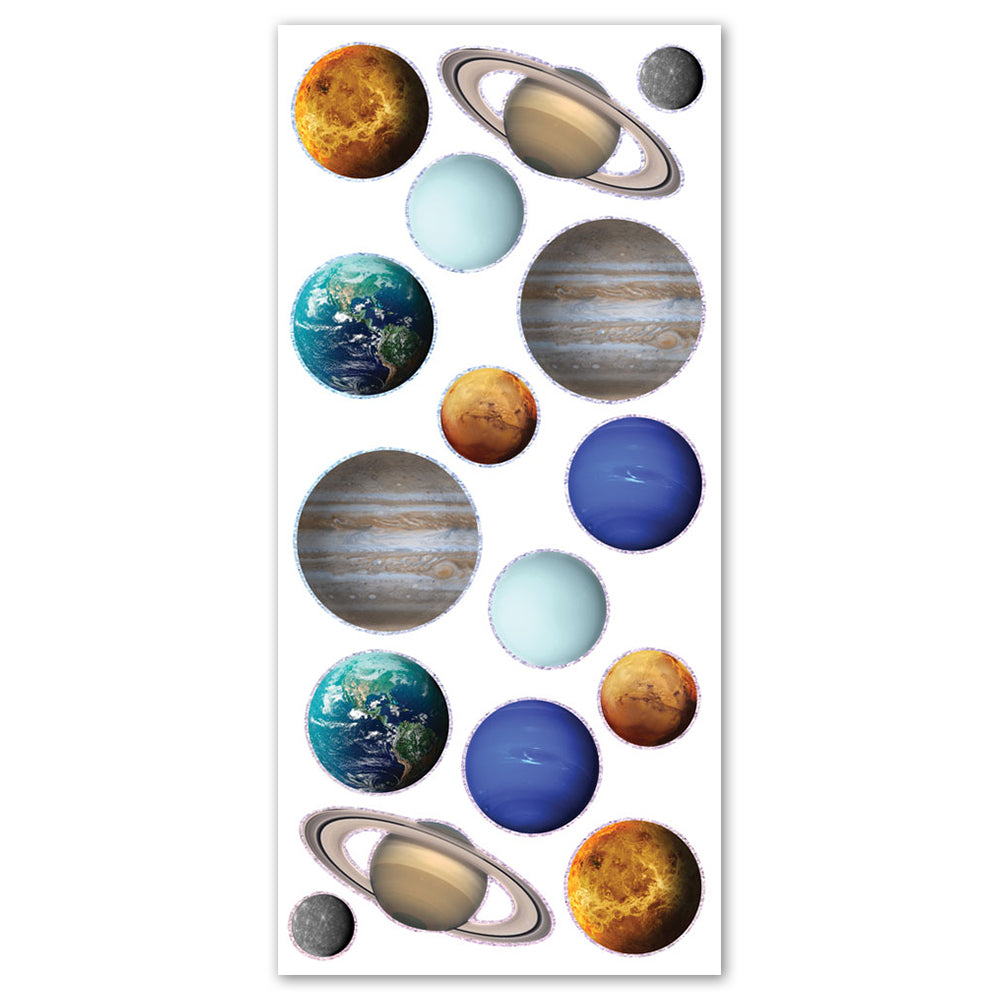 Planets Foil Stickers