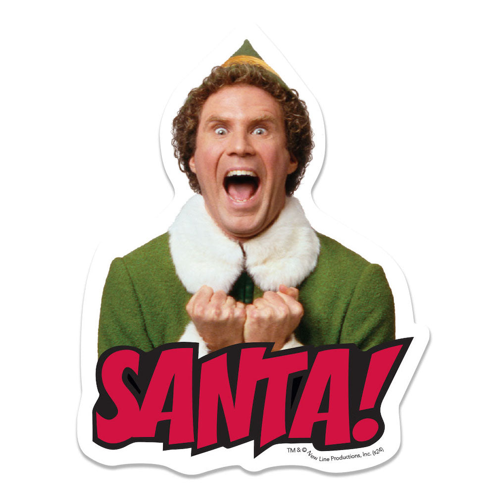 Elf Movie Santa Vinyl Sticker Decal