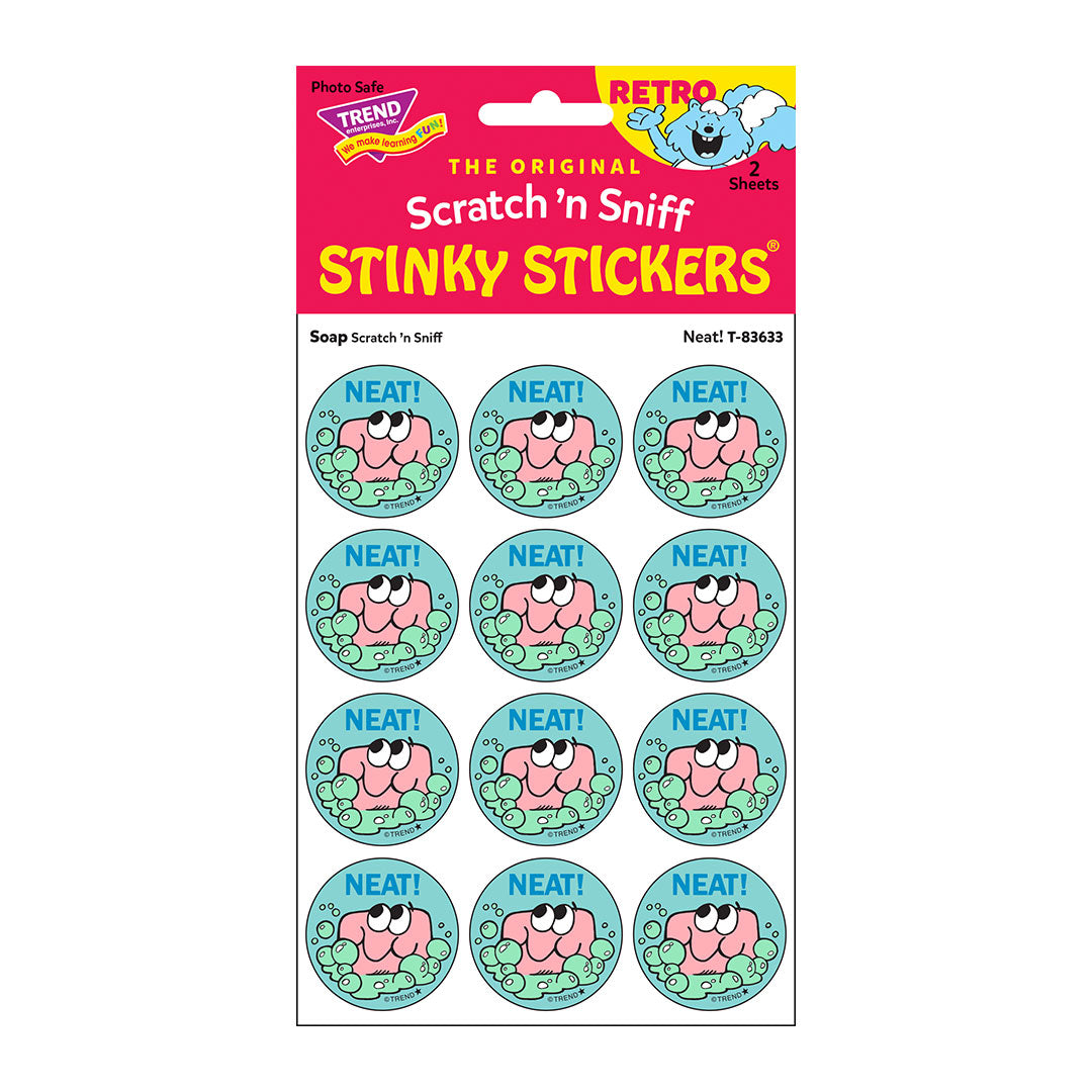 Neat! - Soap-Scented Retro Scratch And Sniff Stinky Stickers
