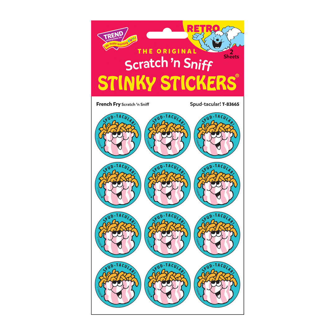 Spud-tacular! - French Fry-Scented Retro Scratch And Sniff Stinky Stickers