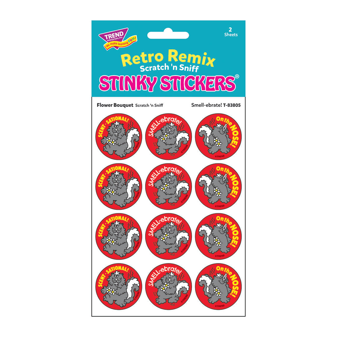 Flower Bouquet-Scented Retro Remix Stinky Stickers