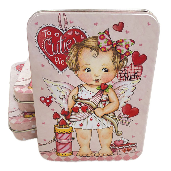 Mary Engelbreit's Valentine Cutie Pie Vinyl Sticker Decals Tin
