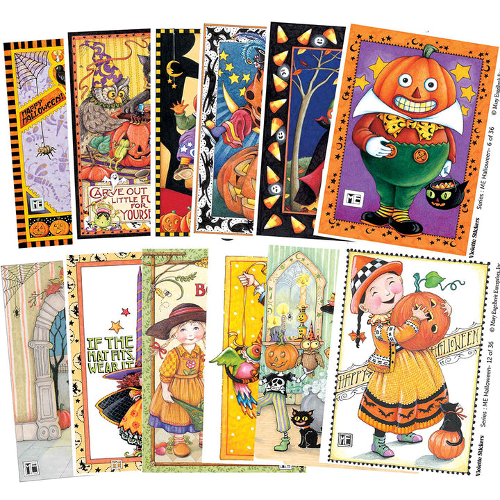 Mary Engelbreit's Halloween Girl Vinyl Sticker Decals Tin