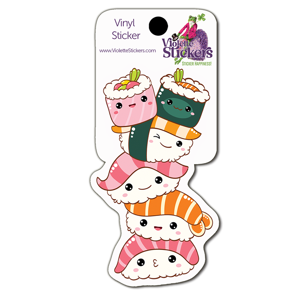 Sushi Tower Vinyl Sticker Decal