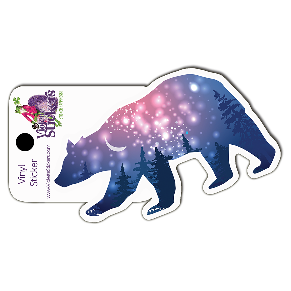 Starlight Bear Vinyl Sticker Decal
