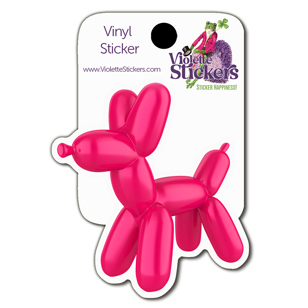 Balloon Dog Vinyl Sticker Decal