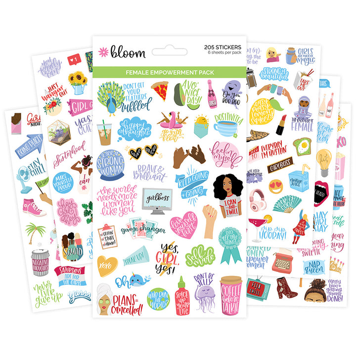 Female Empowerment Planner Stickers Pack
