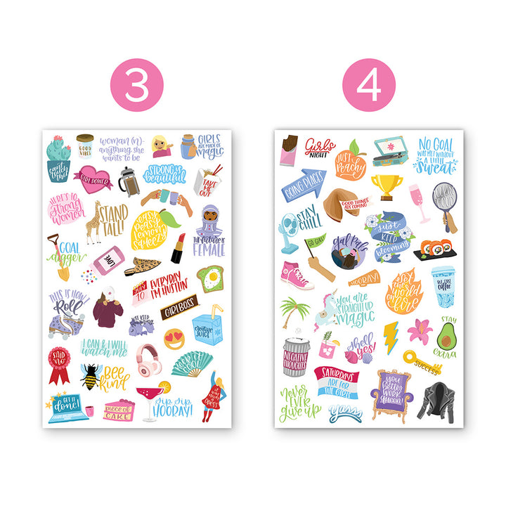 Female Empowerment Planner Stickers Pack