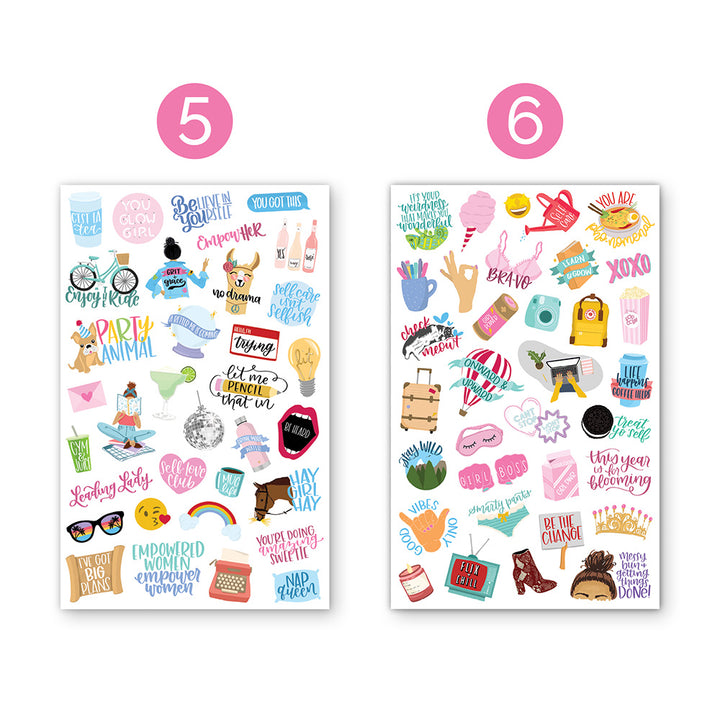 Female Empowerment Planner Stickers Pack