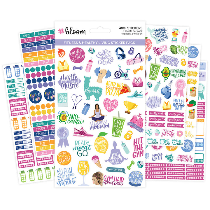 Fitness Planner Stickers Pack