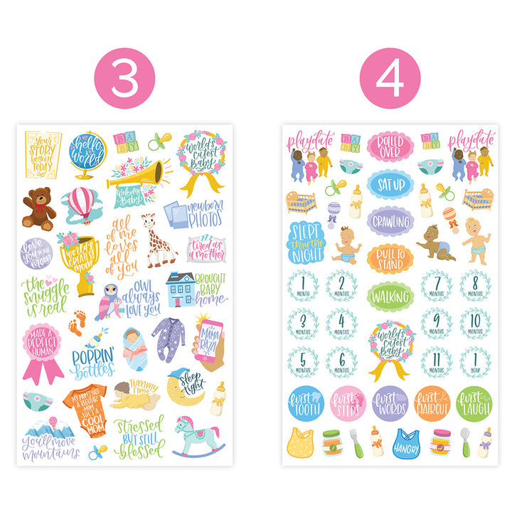 Pregnancy And Baby's First Year Planner Stickers Pack