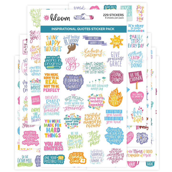 Inspirational Quote Planner Stickers Pack