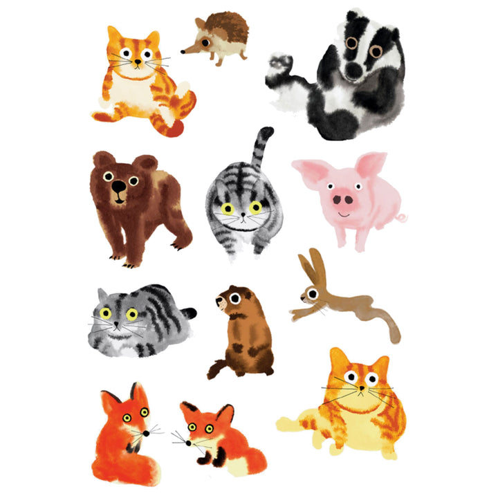 Furry Friends Tattly Temporary Tattoos Sheets