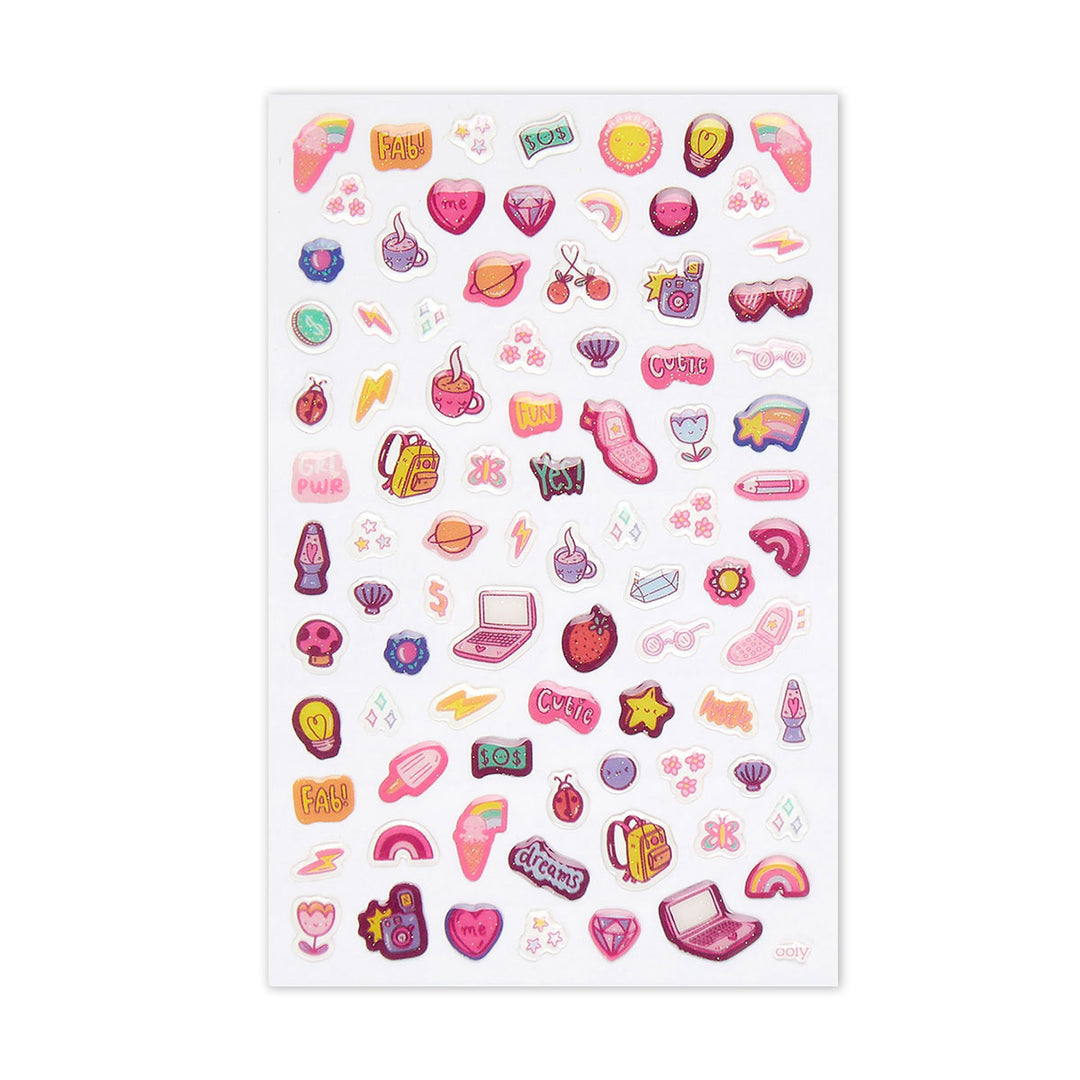 GRL Boss Itsy Bitsy Glitter Stickers