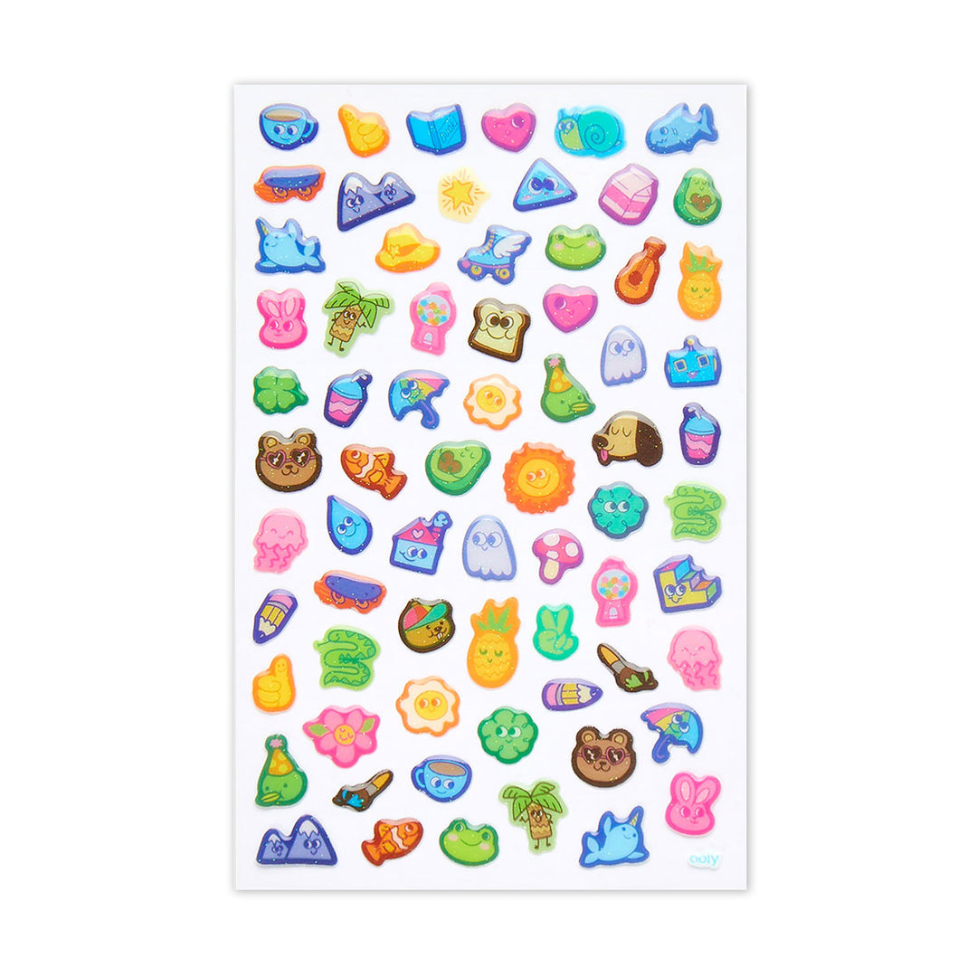 Silly Doodles Itsy Bitsy Glitter Stickers