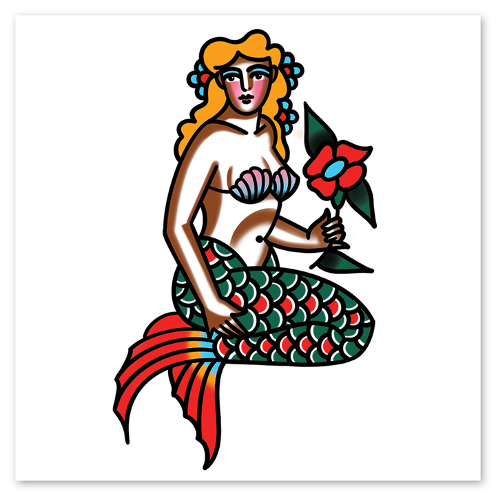 Sea Maiden Tattly Temporary Tattoos