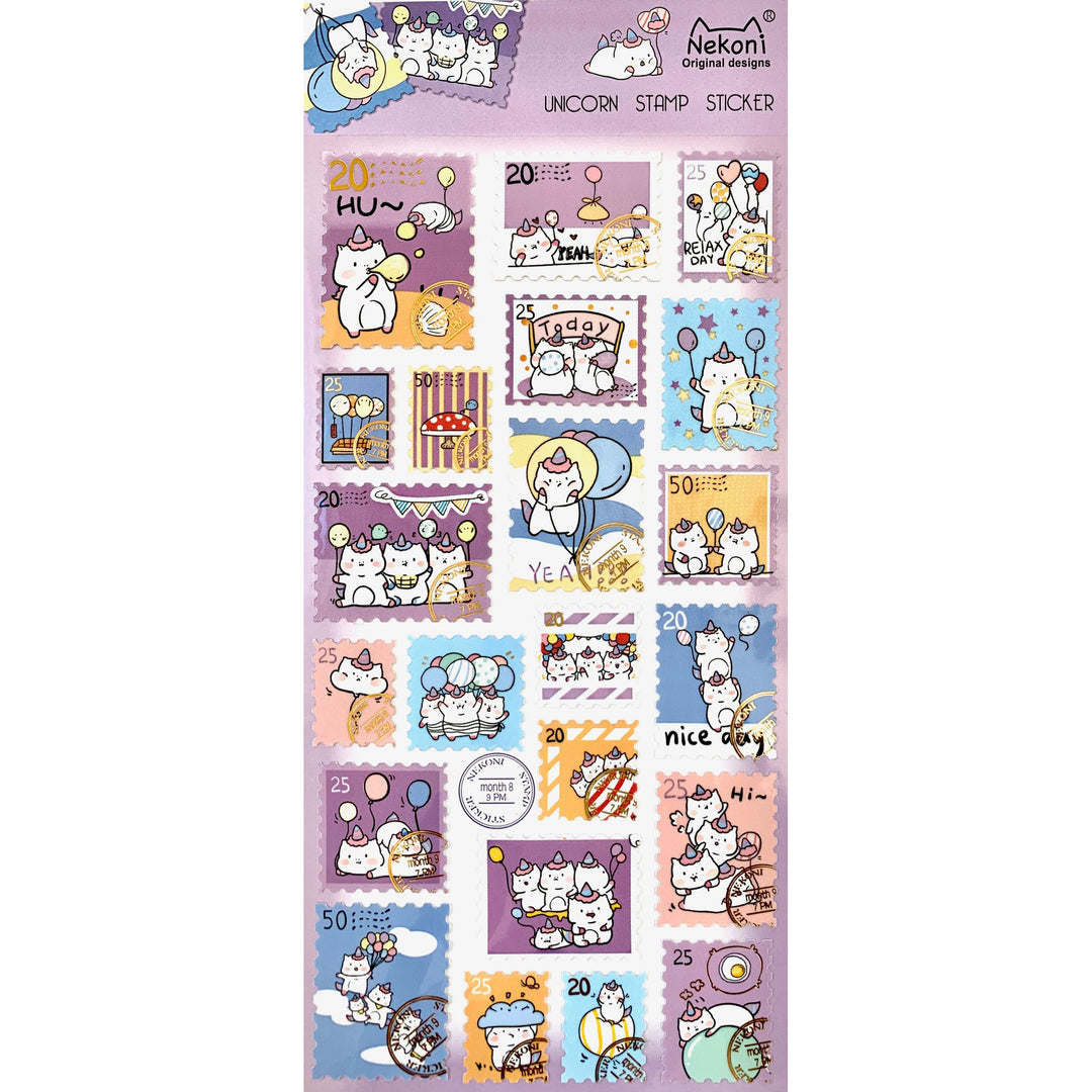 Unicorn Stamps Stickers