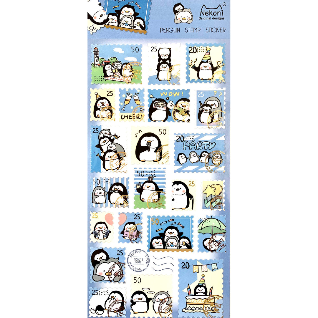 Penguin Stamps Stickers