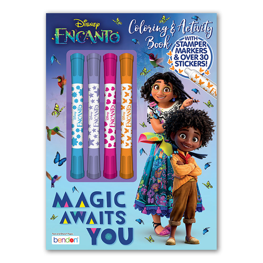Encanto Coloring & Activity Book with Markers & Stickers – Sticker