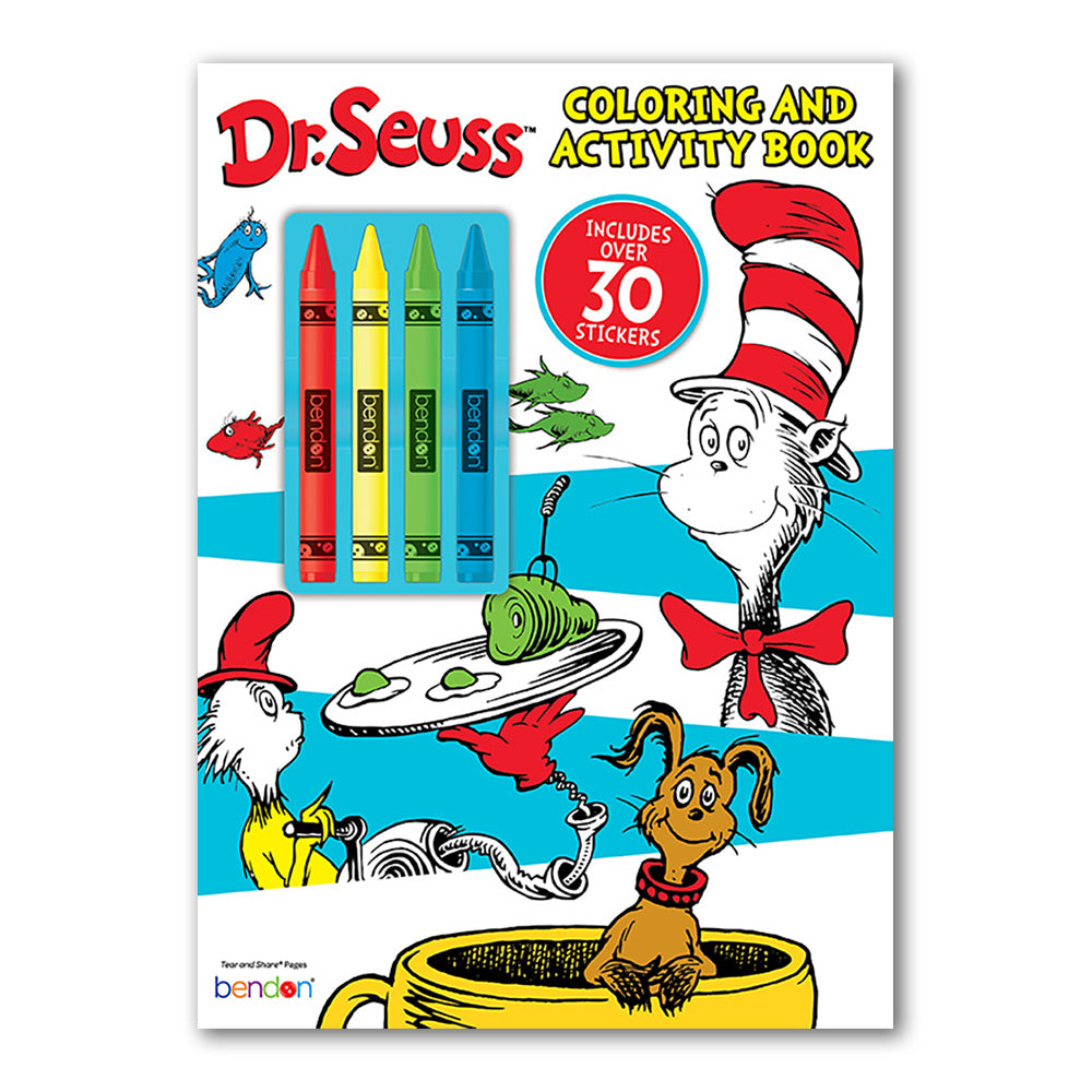 Dr. Seuss Coloring & Activity Book with Crayons & Stickers