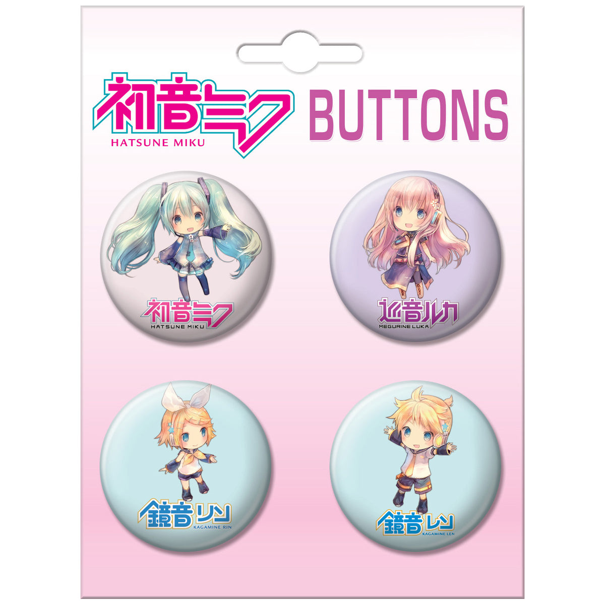 Hatsune Miku Button Set #1 – Sticker Planet