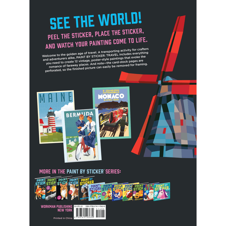 Travel Paint By Sticker Book