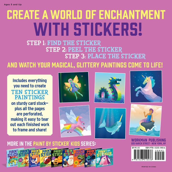 Mermaids & Magic Paint By Sticker Book