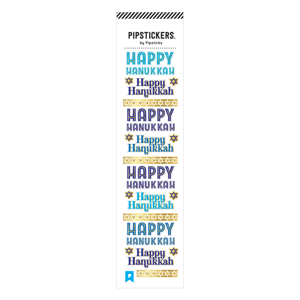 Happy hanukkah stickers