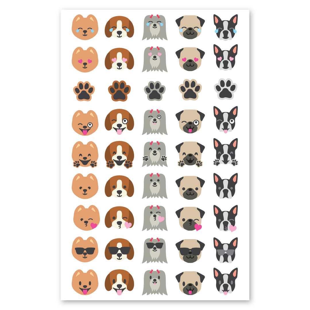 Dog-Face Emoji Stickers