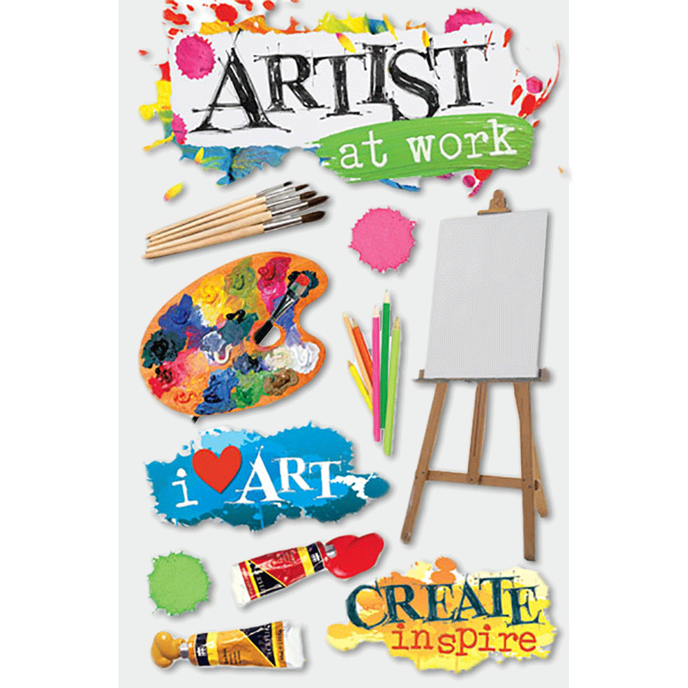 Art Class 3-D Stickers