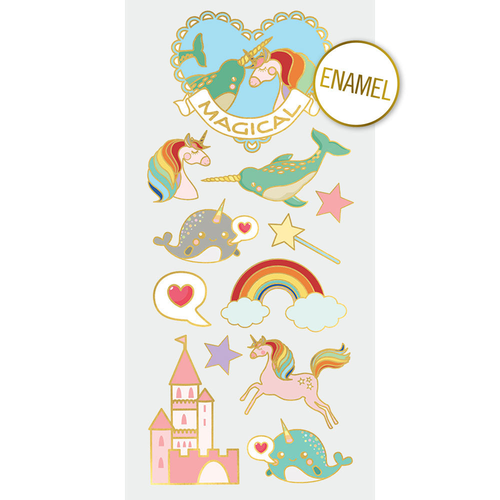 Magical Faux Enamel Stickers