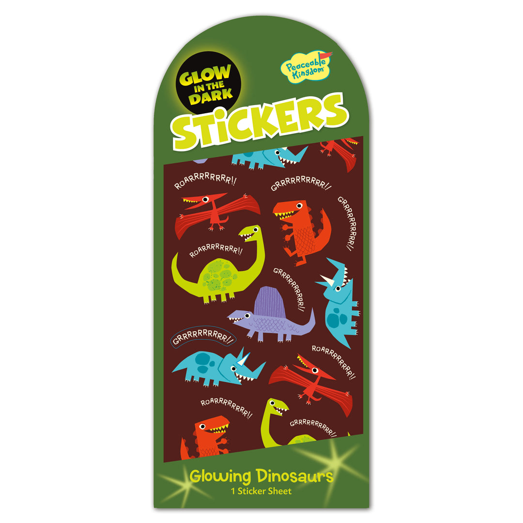 Dinosaurs Glow-In-The-Dark Stickers