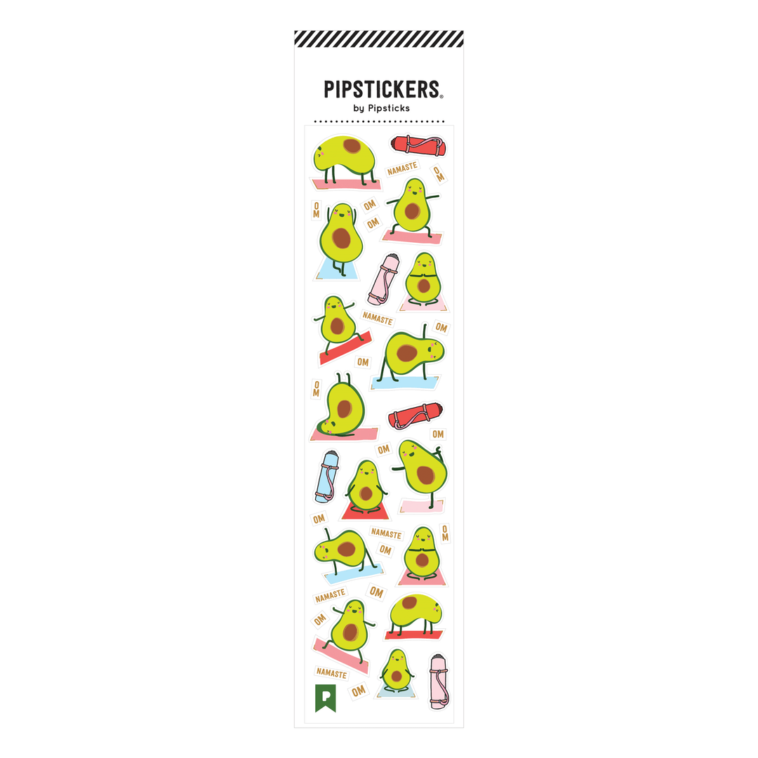 Avocado Asanas Stickers