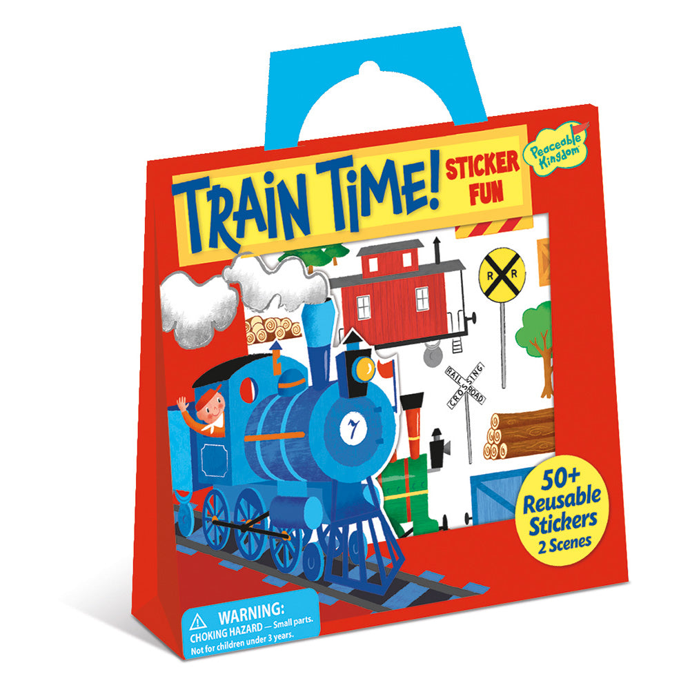 Train Time Sticker Activity Tote