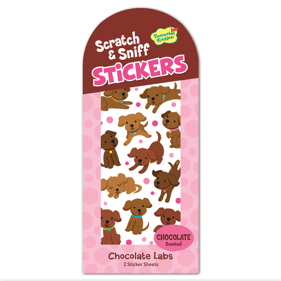 Chocolate Labs Scratch & Sniff Stickers