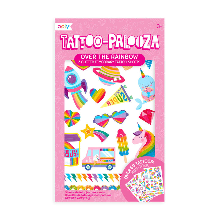 Over the Rainbow Glitter Tattoo-Palooza