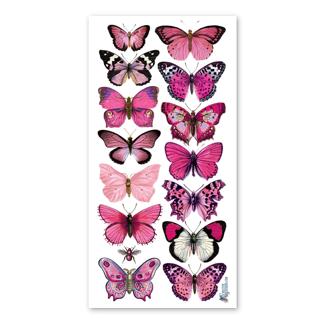 Pastel Pink Butterflies