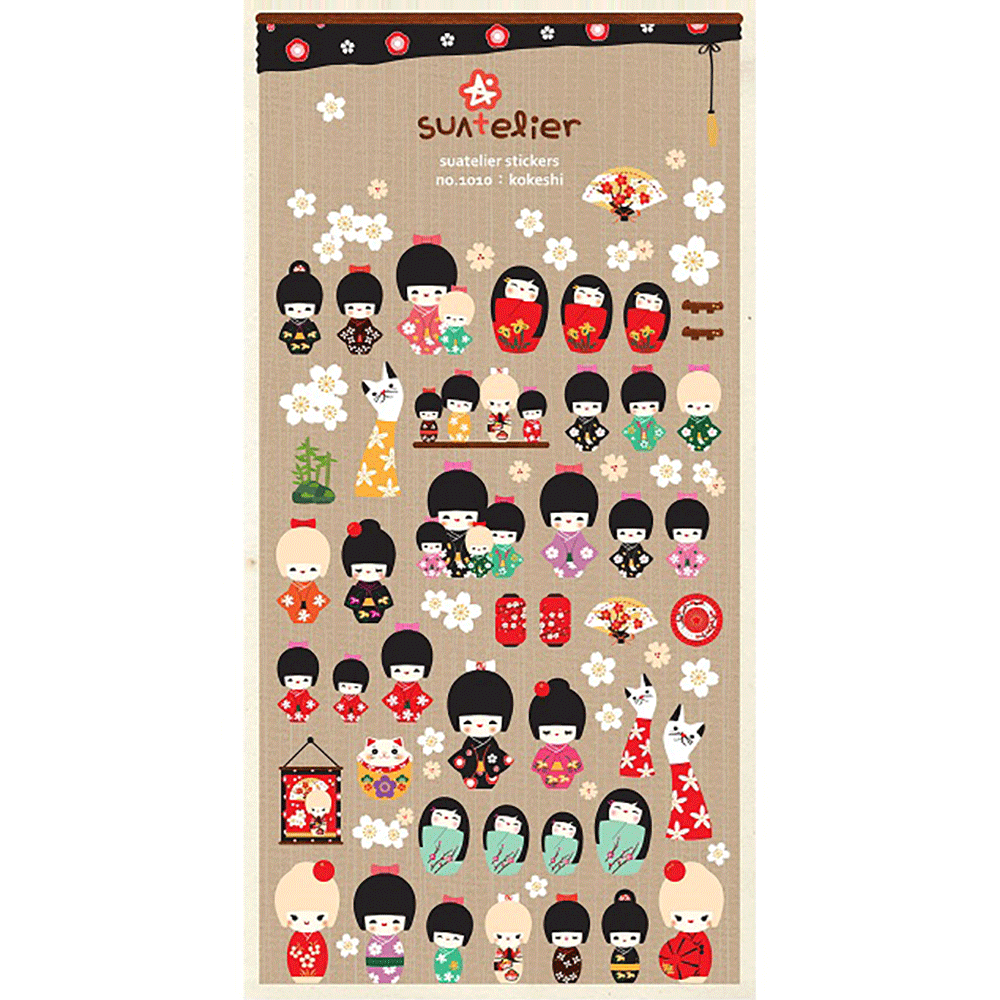 Kokeshi Korean Stickers