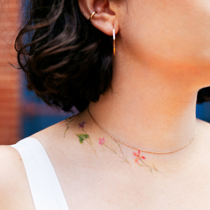 Petite Florals Tattly Tattoos
