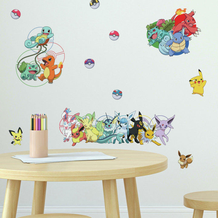 Pokemon Favorite Characters Wall Decals