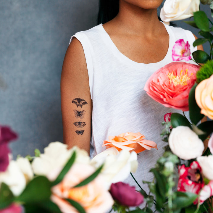 Black Butterflies Tattly Tattoos