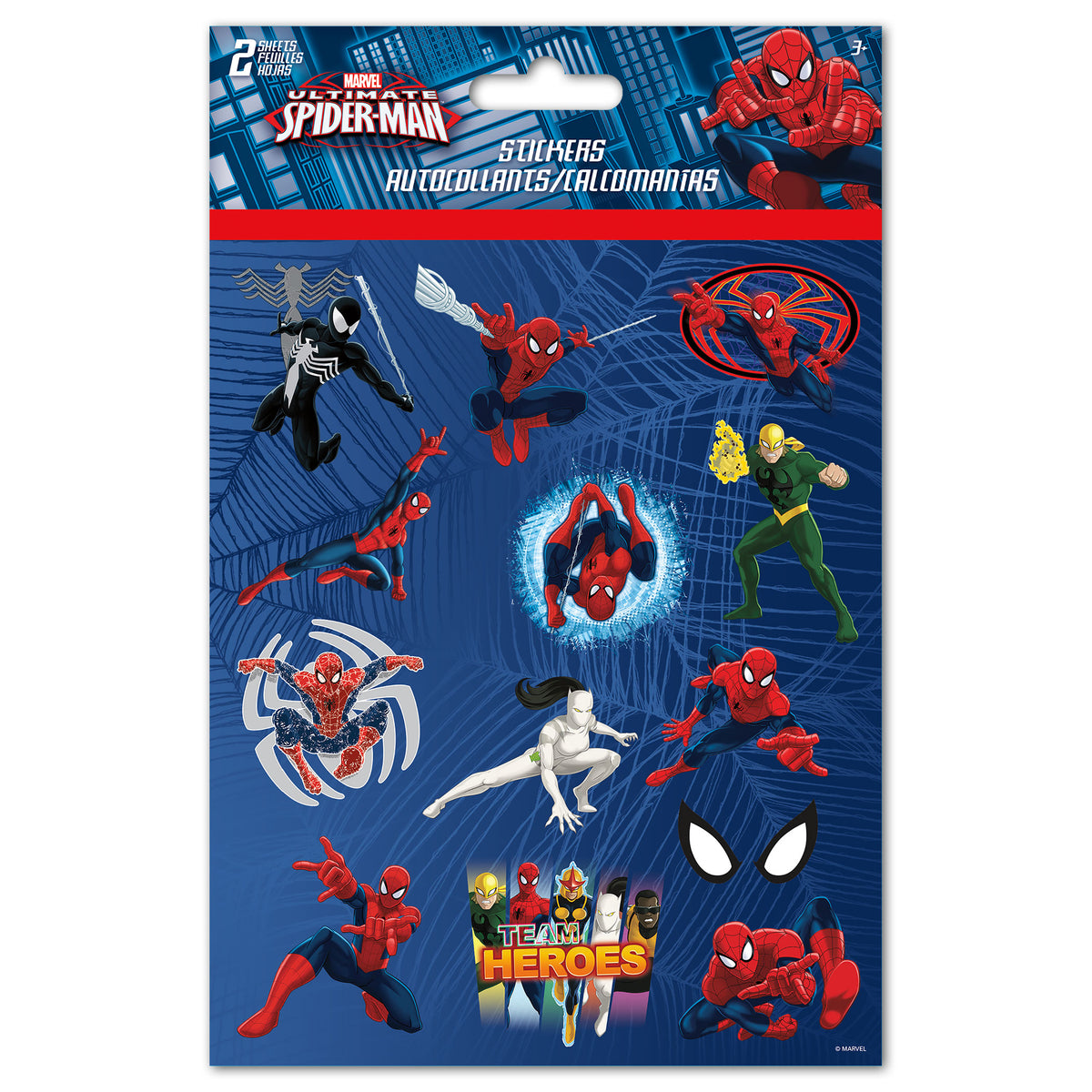 Spiderman Stickers (2 Sheets) – Sticker Planet