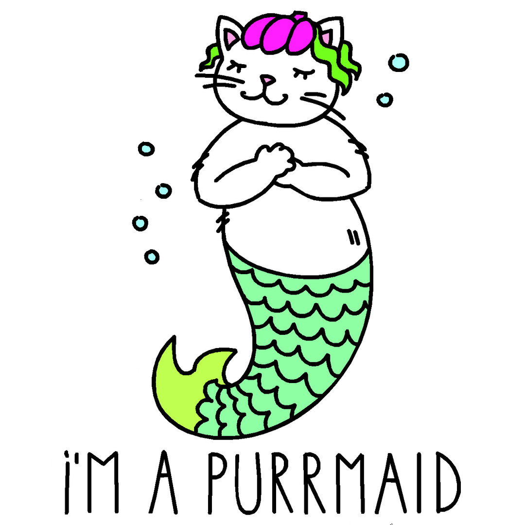 Purrmaid Decal