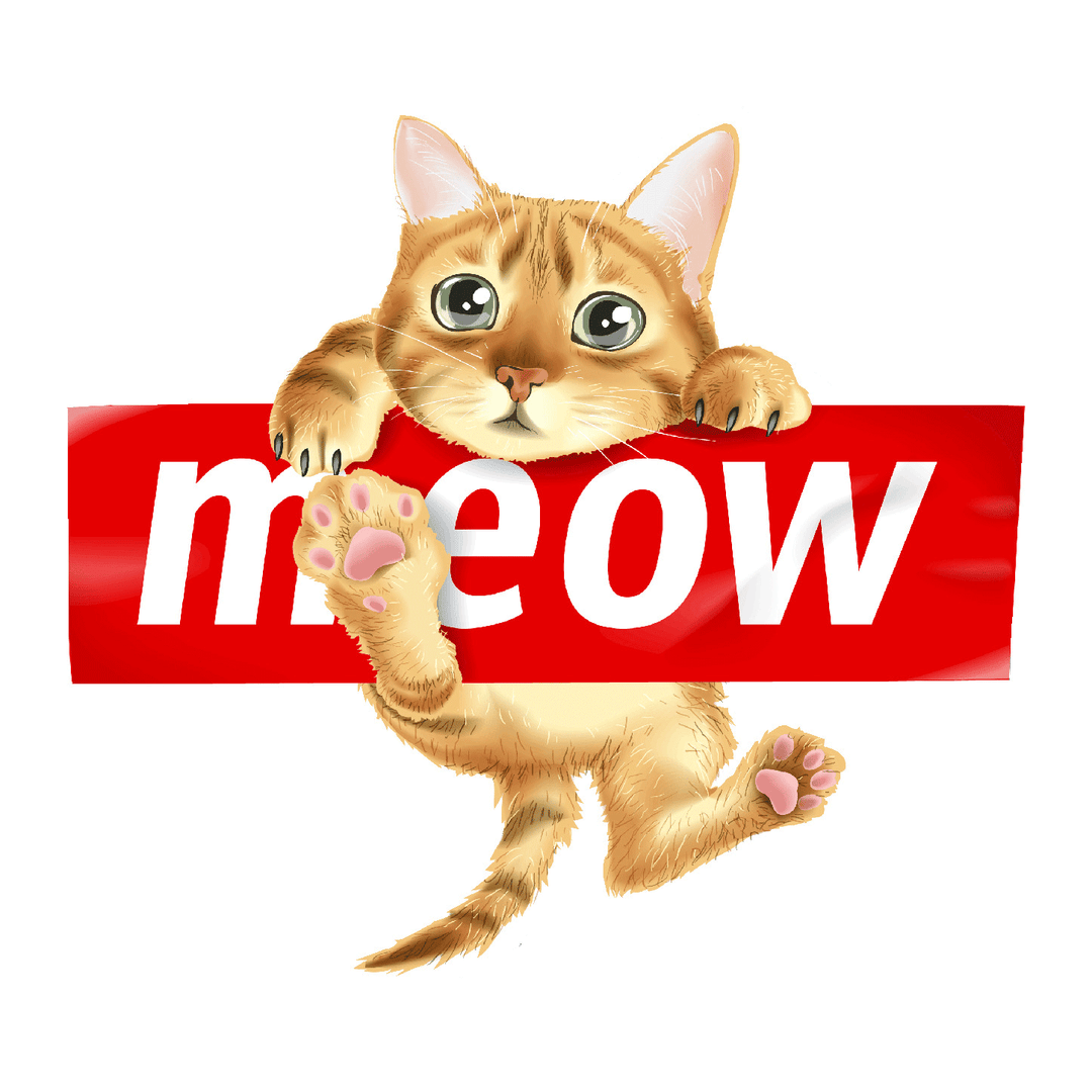 Hanging Cat Decal