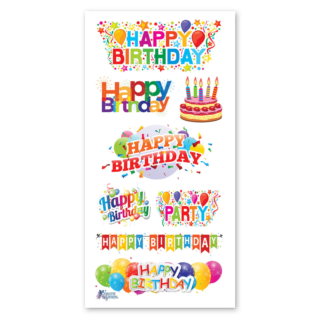 Happy Birthday Stickers