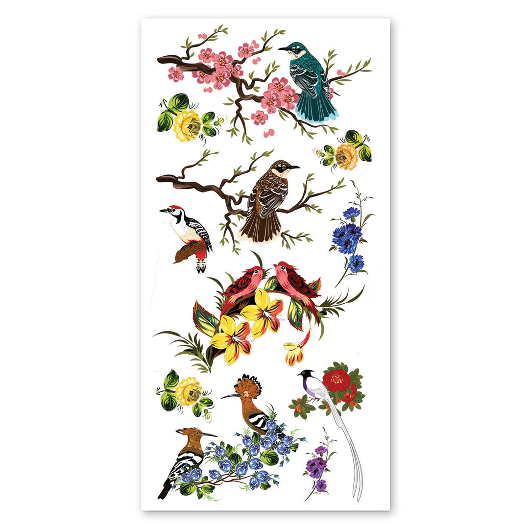 Oriental Birds Stickers